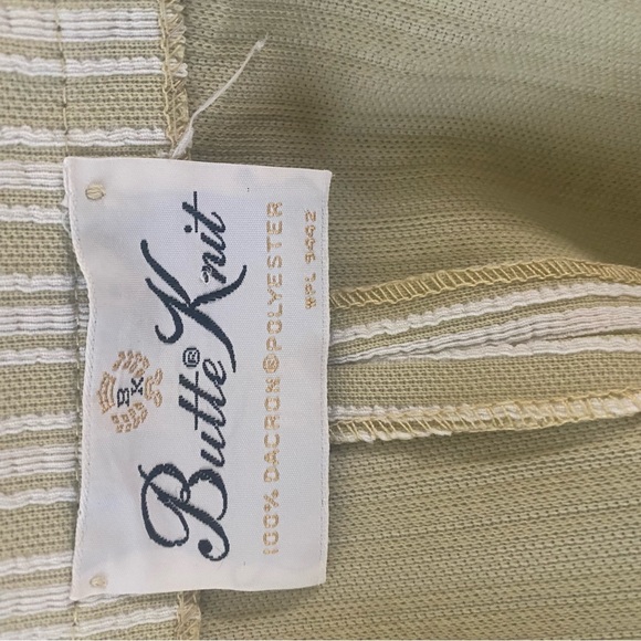 Vintage 70s Striped Jacket with Buttons and Pointed Collar - Picture 3 of 3